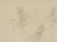 Interior; Lake Murton, Switzerland Pencil Each signed with initials, lower right, each inscribed 'To dear Humphrey and Natalie with love Jane and Peter by Peter Greenham, Pencil, sold Oct 2017
