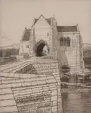 Saint Botolph's Bridge, no.1 (1917-1918) Etching Signed in pencil Plate 14.5 x 11cm (5 3/4 x 4 1/4in.) Exhibited: London, The Fine Art Society, October 1999 by F. L. Griggs, Etching, sold Oct 2017