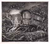 The Plough Etchinng by Robin Tanner, pencil, sold Oct 2017