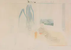 Mirrors Etching and aquatint printed in colours by Patrick Procktor, Etching and aquatint printed in colours, circa, sold Oct 2017