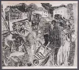 Children + Wheelbarrow Two etchings Each by Anthony Gross, pencil, sold Oct 2017