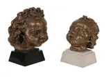 Fifth and Sixth Portrait of Peggy Jean Bronze with a gold by Jacob Epstein, Bronze with a gold patina Height of largest:, sold Oct 2017