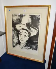 Untitled by Albert Houtheusen, lithograph, sold Oct 2017