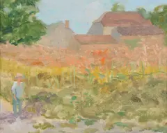 Provence Oil by Jack E. Millar, Oil on board, sold Oct 2017