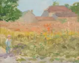 Provence Oil by Jack E. Millar, Oil on board, sold Oct 2017