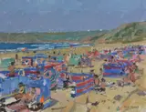 Sennen by Ken Howard, Oil on canvas, sold Oct 2017