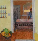 The Yellow Room Oil by Jack E. Millar, Oil on board, sold Oct 2017