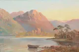 A view across a Loch Oil by Francis E. Jamieson, Oil on canvas, offered Aug 2017