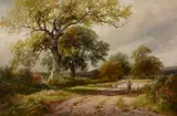 The country path Oil on canvas Signed and dated 79, lower right 36 x 53.5cm (14 3/16 x 21 1/16in.) by George Turner, Oil on canvas, sold Aug 2017