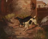 Untitled by Alfred Wheeler, 1891, Oil on board, sold Aug 2017