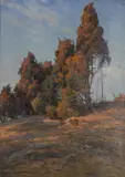 Landscape Oil by Charlotte Wahlström, Oil on canvas, offered Aug 2017