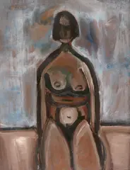 Nude Oil by William Ralph Turner, 1960, Oil on board, sold Aug 2017
