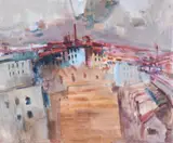 View of Paris Oil on canvas 53 x 64.5cm (20 7/8 x 25 3/8in.) Provenance: Collection of Eva Friedrich, Switzerland by Rudolf Zender, Oil on canvas, sold Aug 2017
