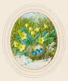 Spring, birds' nests with flowers A group of five Watercolour by William Cruickshank, Watercolour, offered Aug 2017