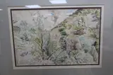View of Cheddar Gorge by Guy Mallett, watercolour, sold Nov 2020
