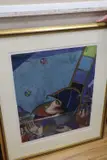 The Juggler by Alexander Ivanov, linocut, sold Nov 2020
