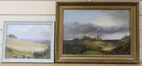 Landscape with figure in a cornfield by William Henry Vernon, oil on board, sold Nov 2020
