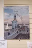 Spithead Review 15th June 1953, fly past of aircraft as seen from SMS Perseus by Paul Ayshford Methuen, 4th Baron Methuen, oil on canvas, sold Nov 2020