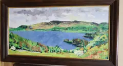 Derwent Water by Louise Turpin, oil on canvas, sold Nov 2020