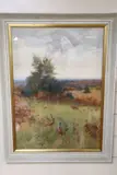 Pheasant in a landscape by Harold Waite, watercolour, sold Nov 2020