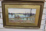 Rye from Camber, monogrammed and dated 1906, label verso, 25 x 45cm by Andrew B. Donaldson, 1906, watercolour, sold Nov 2020