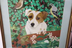Teddy by Sylvia Emmons, gouache, sold Nov 2020