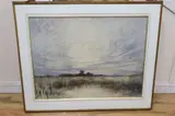 A fenland landscape by Herbert Finn, 1925, watercolour, sold Nov 2020