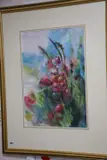 Garden Poppies by Tony Porter, watercolour, sold Nov 2020