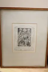 Behold now Behemoth which I made with thee by William Blake, engraving, sold Nov 2020