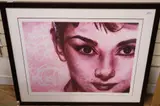 Pretty in Pink' (Audrey Hepburn) by Paul Karslake, Giclee Print, with certificate of authenticity, sold Nov 2020