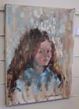 Portrait of a young girl by Sherree Valentine-Daines, oil on canvas, sold Oct 2020