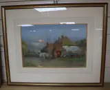 The Blacksmith's Forge, Houghton, Sussex by Alfred Fitzwalter Grace, 1890, Watercolour Collector' published in The Antique Dealer and Collectors Guild, April, sold Oct 2020