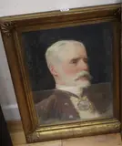 Unfinished portrait of the late Sir Ernest Waterlow by John Charles Dollman, watercolour and charcoal, sold Oct 2020