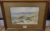 St Ouens from the dunes by Clifford George Blampied, watercolour, sold Oct 2020