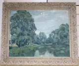 Untitled by Martin Haigh, oil on board, sold Oct 2020