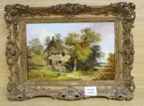 A Norfolk Cottage by John Benney Ladbrooke, 1878, oil on canvas, sold Oct 2020