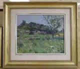 Vaison, Provence by Ken Howard, oil on board, sold Oct 2020