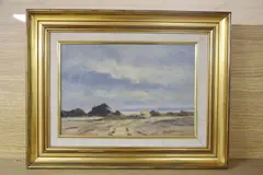 Norfolk landscape by Ronald Crampton, oil on canvas, offered Oct 2020
