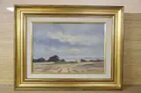 Norfolk landscape by Ronald Crampton, oil on canvas, offered Oct 2020