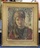Dina by Dennis Gilbert, oil on board, sold Oct 2020