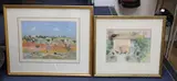 The Hill Village, Algarve and Villa Carrozza, one signed, largest 27 x 36cm by Frank Joseph Archer, watercolor, sold Oct 2020