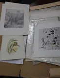 A folio of assorted etchings by Timothy Greenwood, watercolour, sold Oct 2020
