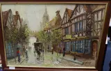 Village scene, 50 x 75cm by Colin Maxwell Parsons, oil on canvas, sold Oct 2020