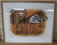 Paddock by Robert Tavener, lithograph, sold Oct 2020