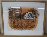 Paddock by Robert Tavener, lithograph, sold Oct 2020