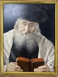 Rabbi reading the bible by Otto Eichinger, oil on panel, sold Oct 2020