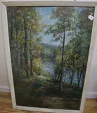 Summer scene at Dinsdale Spa by John Falconer Slater, 1921, oil on board, sold Oct 2020