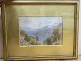 Uri-Rothstock, Lake of Lucerne, Switzerland by Ebenezer Wake Cook, watercolour, sold Oct 2020