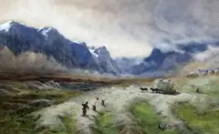 Untitled by Henry Andrew Harper, 1883, watercolour, sold Oct 2020
