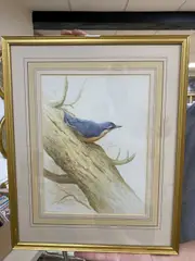 Tree Creeper by Ron David Digby, watercolour and gouache, sold Oct 2020